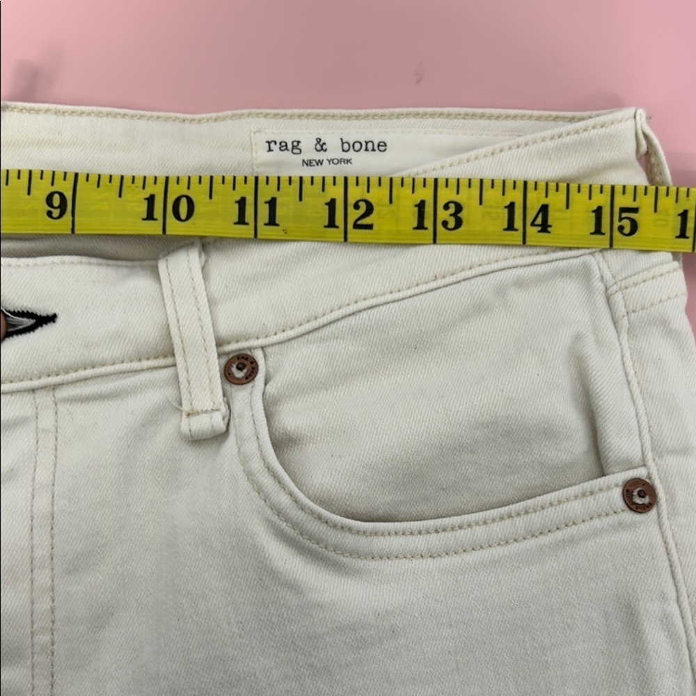 Rag and Bone Cate Off White Ankle Skinny Jeans - Picture 8 of 10